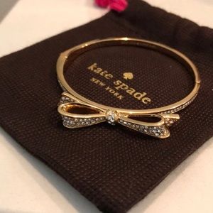 Kate spade bow bracelet, gold